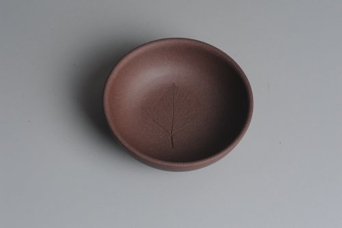 美壶定制紫砂壶 紫泥叶子品茗杯 不包邮 