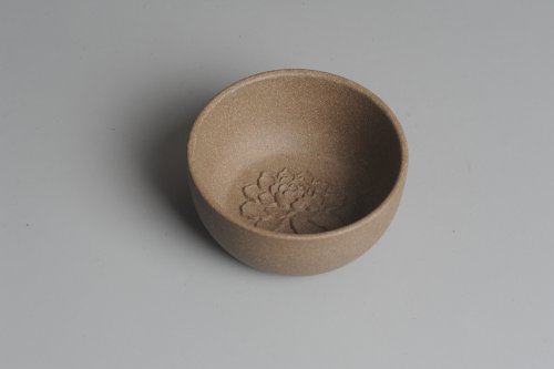 美壶定制紫砂壶 段泥牡丹品茗杯 不包邮 原矿段泥