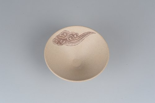 美壶定制紫砂壶 美杯特惠 精品段泥斗笠杯 祥云文气好玩 原矿段泥