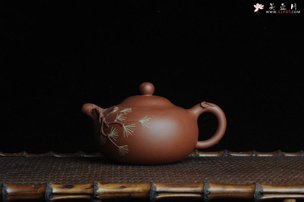 紫砂壶图片：美壶特惠 小花货松针玉乳 - 美壶网