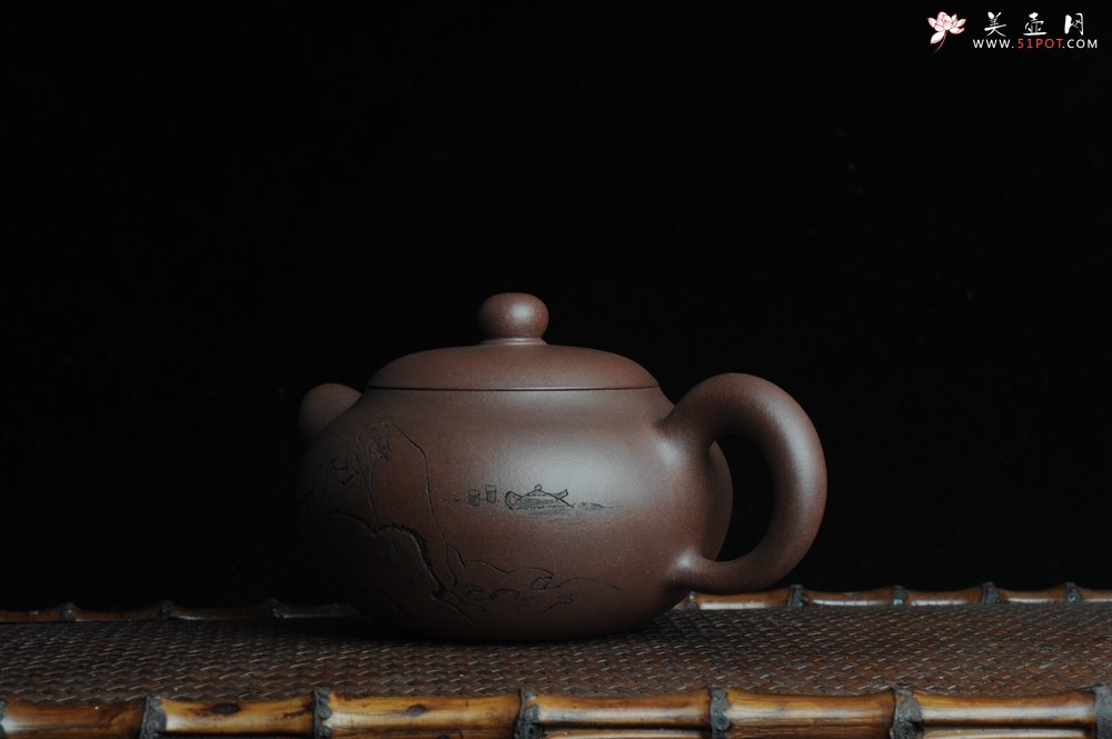 紫砂壶图片：美壶特惠 做工精致山人道洪圆珠 饱满漂亮 出水暴爽 - 美壶网