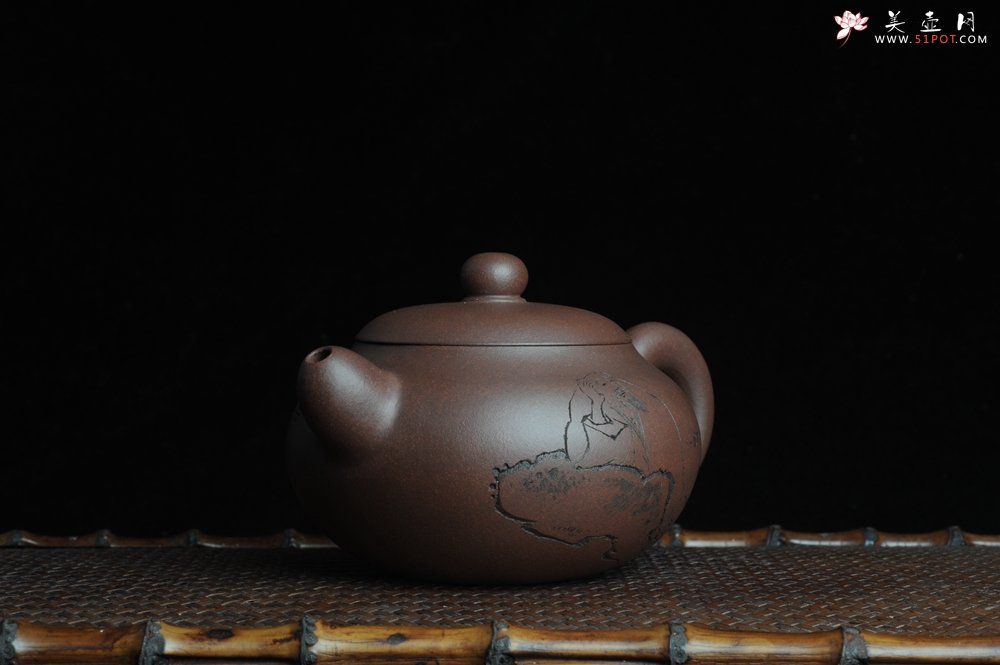 紫砂壶图片：美壶特惠 做工精致山人道洪圆珠 饱满漂亮 出水暴爽 - 美壶网