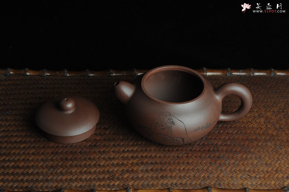紫砂壶图片：美壶特惠 做工精致山人道洪圆珠 饱满漂亮 出水暴爽 - 美壶网