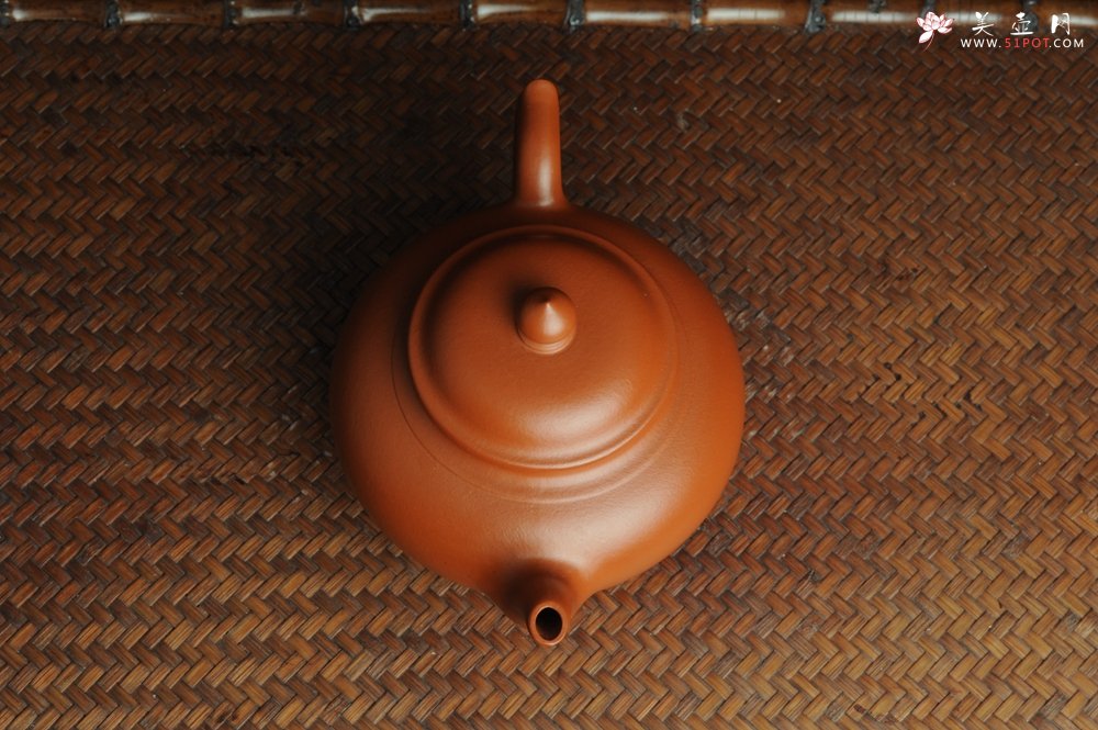 紫砂壶图片：美壶特惠 非铁红色素泥 优质朱泥笑樱壶 - 美壶网