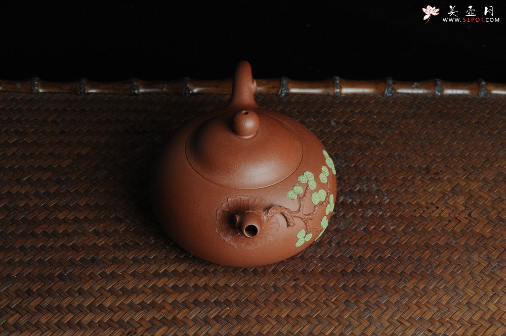 紫砂壶图片：美壶特惠 小花货松花玉乳 - 美壶网