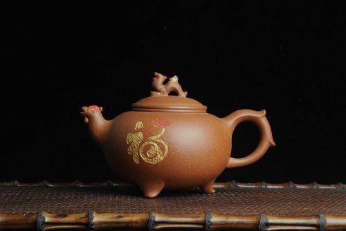陈苏平紫砂壶 美壶特惠 金鸡纳福 寓意吉祥富贵 原矿降坡泥