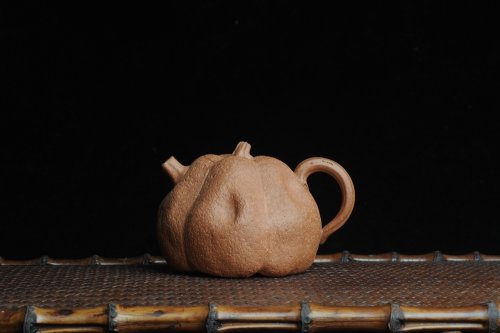 美壶定制紫砂壶 仿生花货 全手工文人小南瓜 肌理丰富 原矿降坡泥