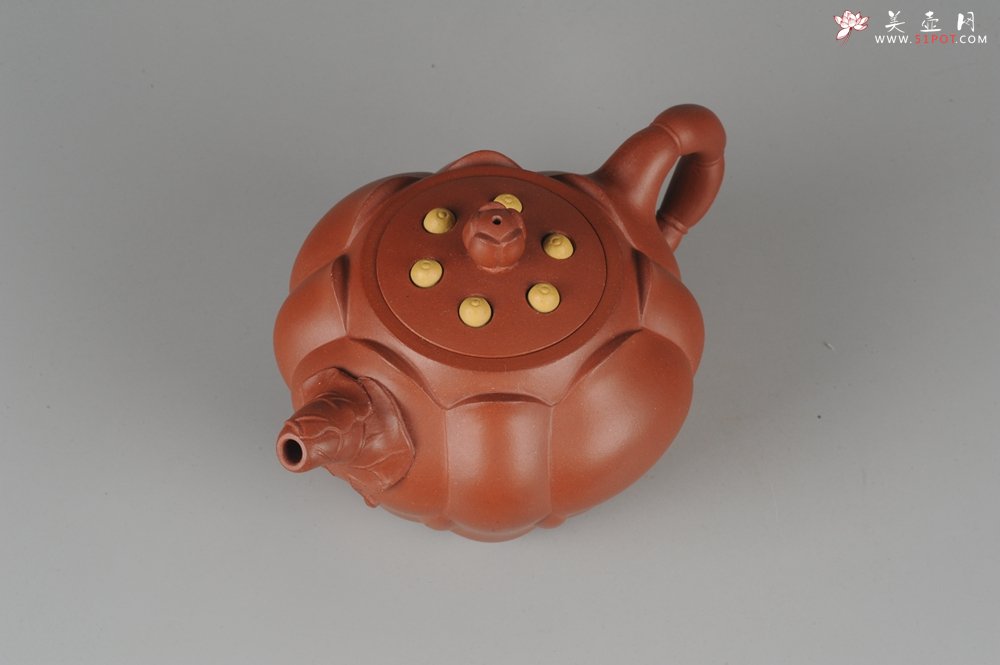 紫砂壶图片：美壶年底特惠 老清水泥秀美莲子壶 - 美壶网