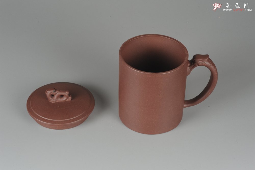 紫砂壶图片：美杯年底特惠 优质紫泥龙行天下盖杯 - 美壶网