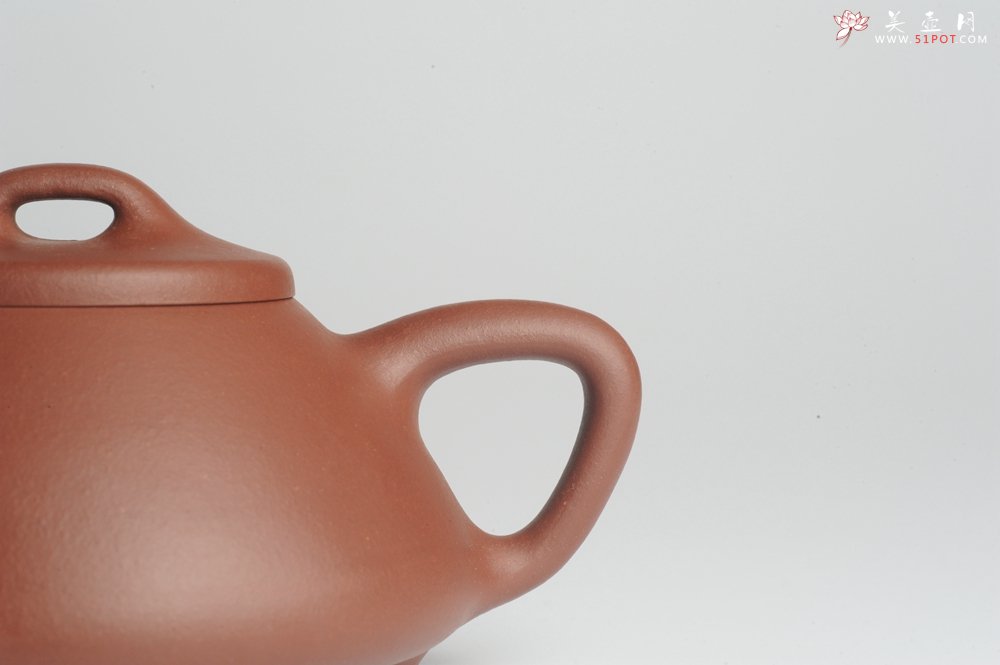 紫砂壶图片：美壶特惠 优质紫泥心舟石瓢 - 美壶网