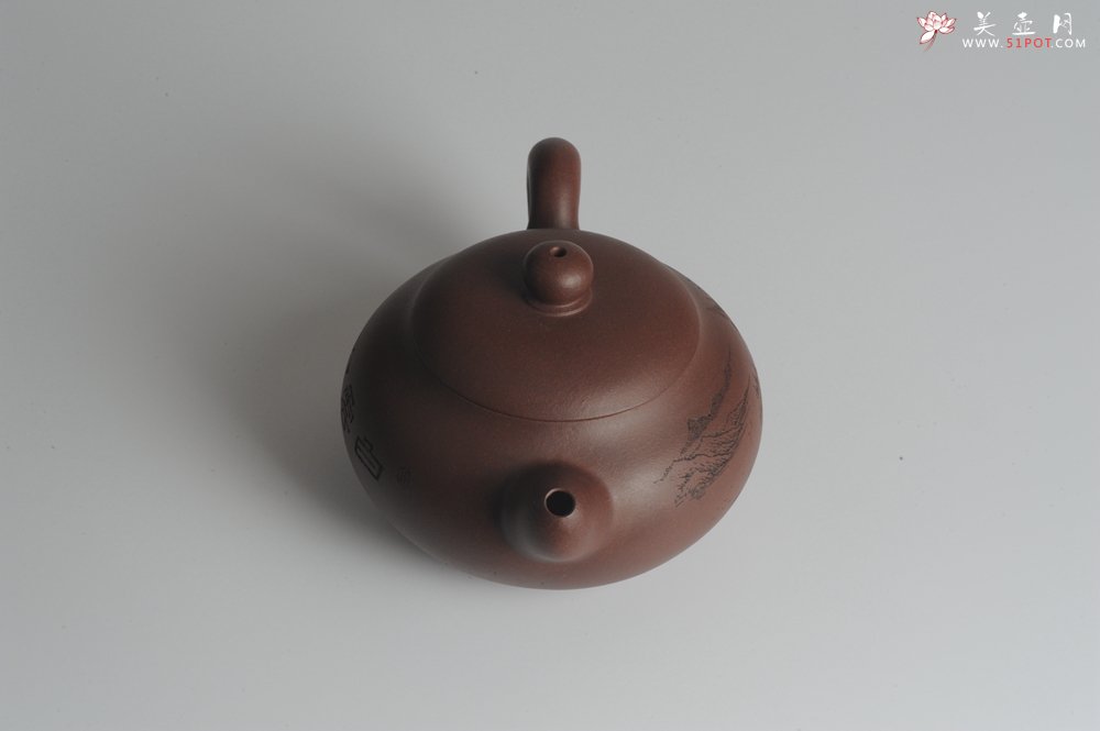 紫砂壶图片：美壶特惠 做工精致山水道洪圆珠 饱满漂亮 出水暴爽  - 美壶网