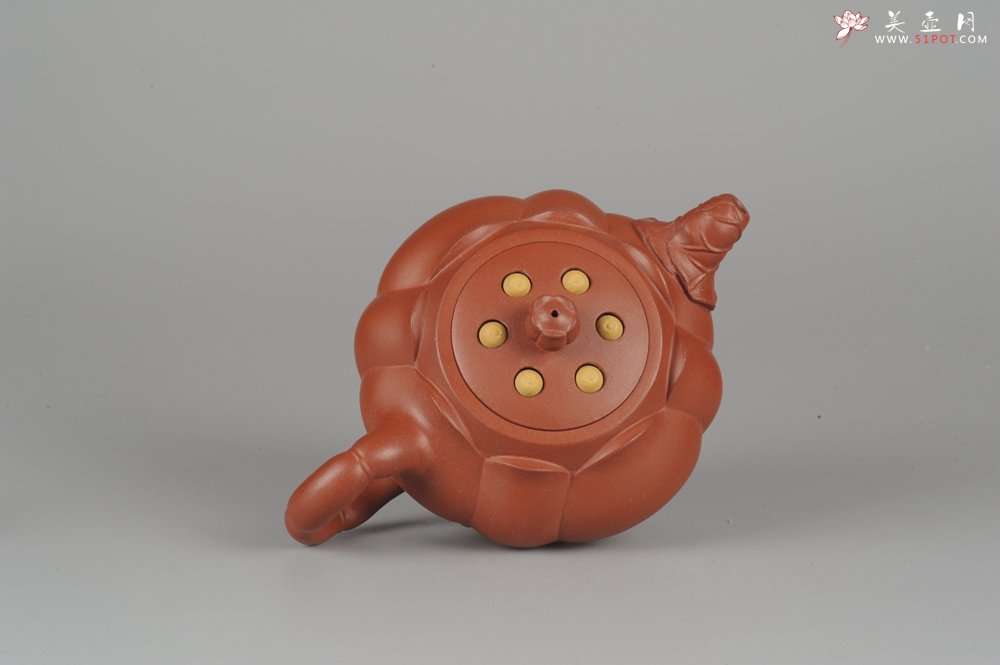 紫砂壶图片：美壶年底特惠 老清水泥秀美莲子壶 - 美壶网