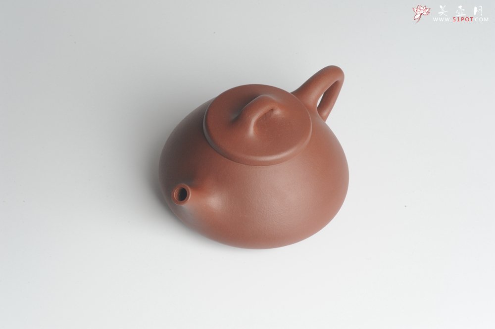 紫砂壶图片：美壶特惠 优质紫泥心舟石瓢 - 美壶网