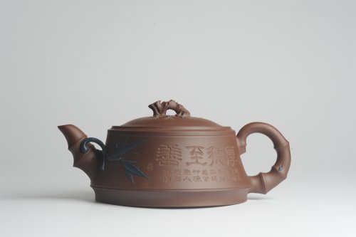 美壶定制紫砂壶 精工大气松竹梅 嵌盖难度大 原矿紫泥