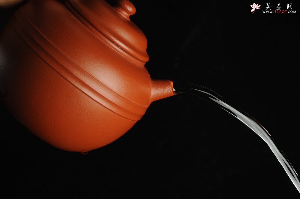 紫砂壶图片：美壶特惠 优质朱泥线玉圆壶 做工精致 仅此一只 - 美壶网