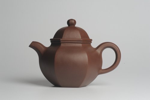 李从兵紫砂壶 大气端庄 线条流畅 全手工精品六方掇球 原矿紫泥