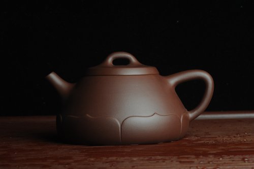 美壶定制紫砂壶 美壶特惠 精致莲花石瓢 茶人醉爱 原矿紫泥