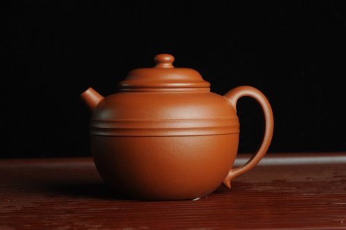 美壶定制紫砂壶 美壶特惠 优质朱泥线玉圆壶 做工精致 仅此一只 原矿朱泥