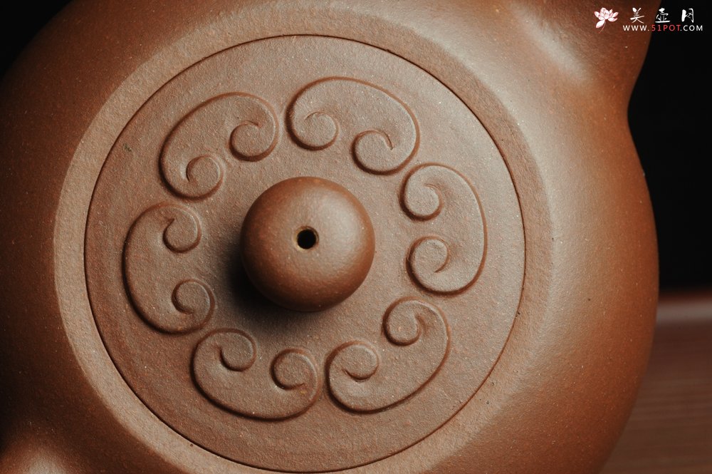 紫砂壶图片：美壶特惠 精致福气如意壶 嵌盖 做工泥料灰常好 出水暴爽 无证书 养过一段时间 开年福利  - 美壶网