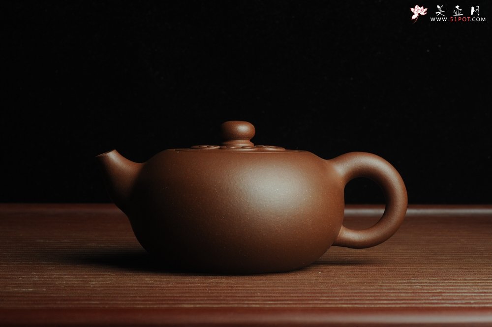 紫砂壶图片：美壶特惠 精致福气如意壶 嵌盖 做工泥料灰常好 出水暴爽 无证书 养过一段时间 开年福利  - 美壶网