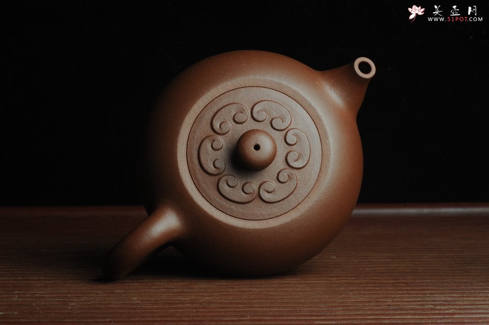 紫砂壶图片：美壶特惠 精致福气如意壶 嵌盖 做工泥料灰常好 出水暴爽 无证书 养过一段时间 开年福利  - 美壶网