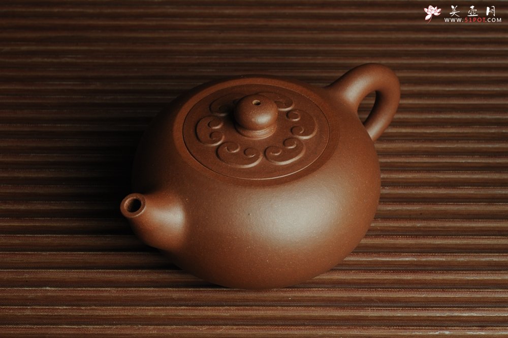 紫砂壶图片：美壶特惠 精致福气如意壶 嵌盖 做工泥料灰常好 出水暴爽 无证书 养过一段时间 开年福利  - 美壶网