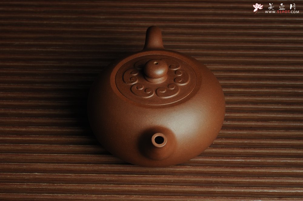 紫砂壶图片：美壶特惠 精致福气如意壶 嵌盖 做工泥料灰常好 出水暴爽 无证书 养过一段时间 开年福利  - 美壶网