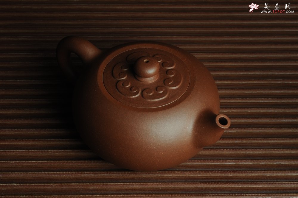 紫砂壶图片：美壶特惠 精致福气如意壶 嵌盖 做工泥料灰常好 出水暴爽 无证书 养过一段时间 开年福利  - 美壶网