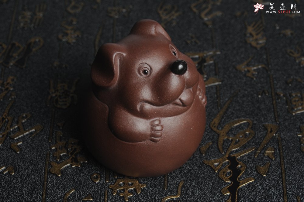 紫砂壶图片：美宠特惠 做工精细茶宠 生动传神~~旺财 招财狗 - 美壶网