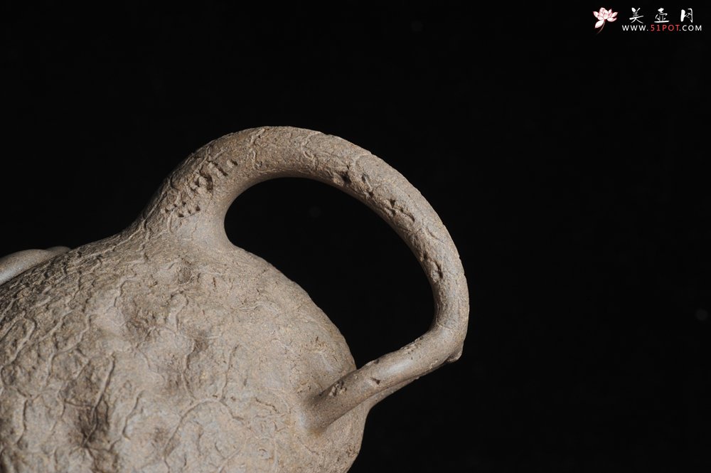 紫砂壶图片：美壶特惠 精品老青段全手工供春 龚春 异形盖 难度大 肌理丰富 - 美壶网