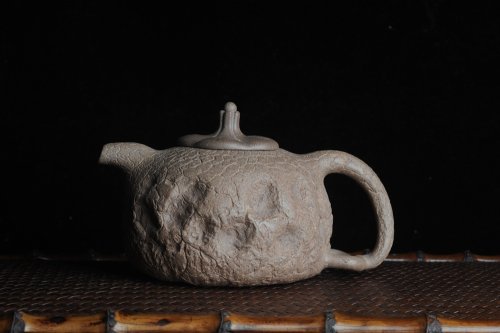 美壶定制紫砂壶 美壶特惠 精品老青段全手工小供春 龚春 异形盖 难度大 肌理丰富 老段泥