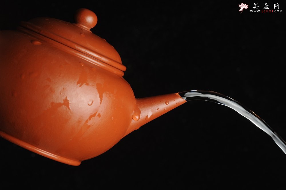 紫砂壶图片：小煤窑朱泥 全手工水平壶 端庄秀雅 - 美壶网