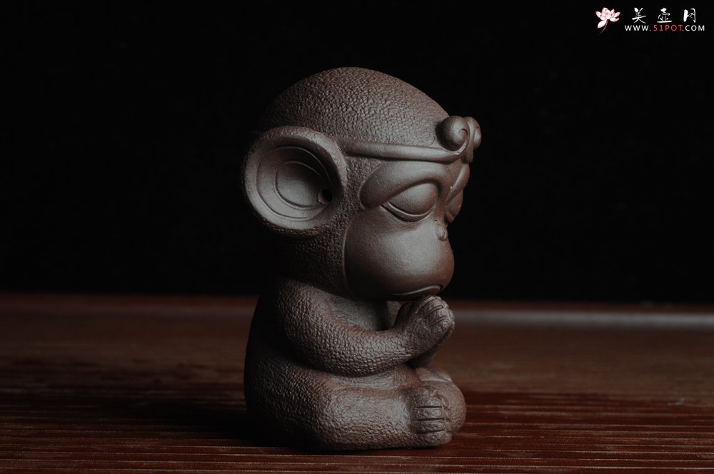 紫砂壶图片：美宠特惠 悟空 神态细腻 做工精致茶宠 - 美壶网