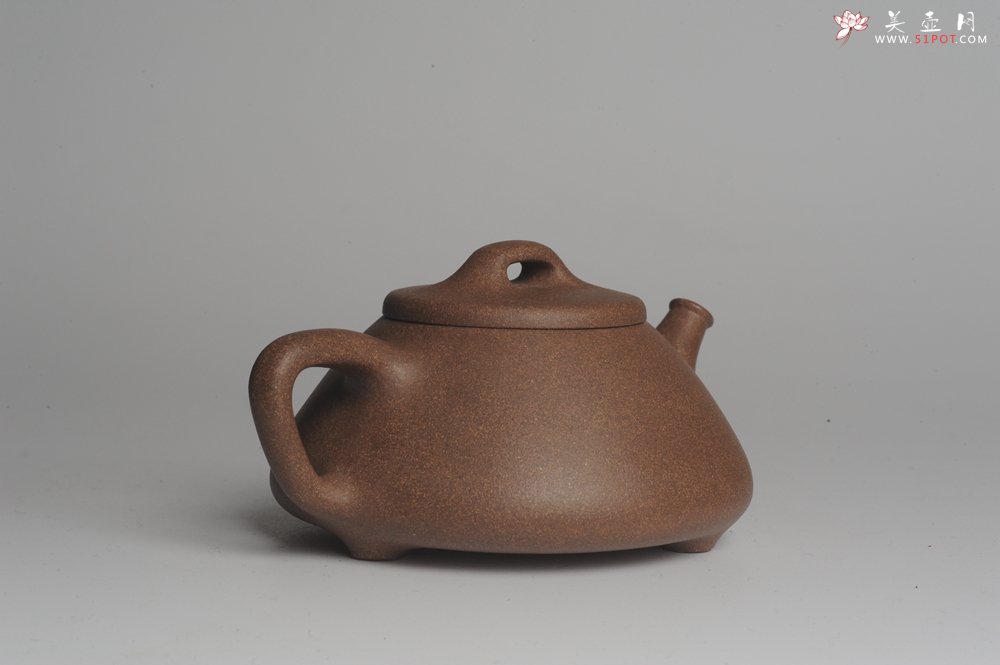 紫砂壶图片：美壶特惠 老段泥心舟石瓢 做工精致 茶人醉爱 - 美壶网