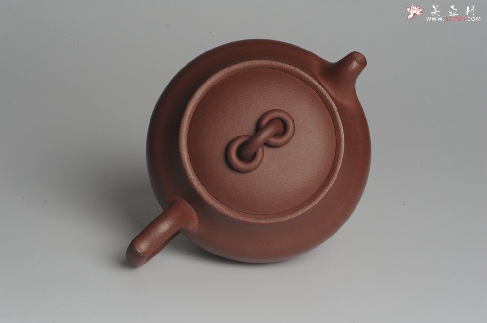 紫砂壶图片：美壶特惠 精工双圈钮壶 卡盖难度大 端庄秀雅 茶人醉爱 - 美壶网