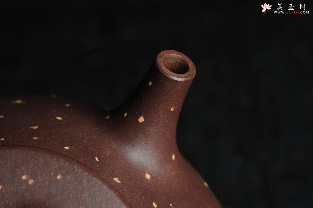 紫砂壶图片：实力派工艺师全手工铺砂平盖小石瓢 泥料优秀 实物更漂亮 - 美壶网
