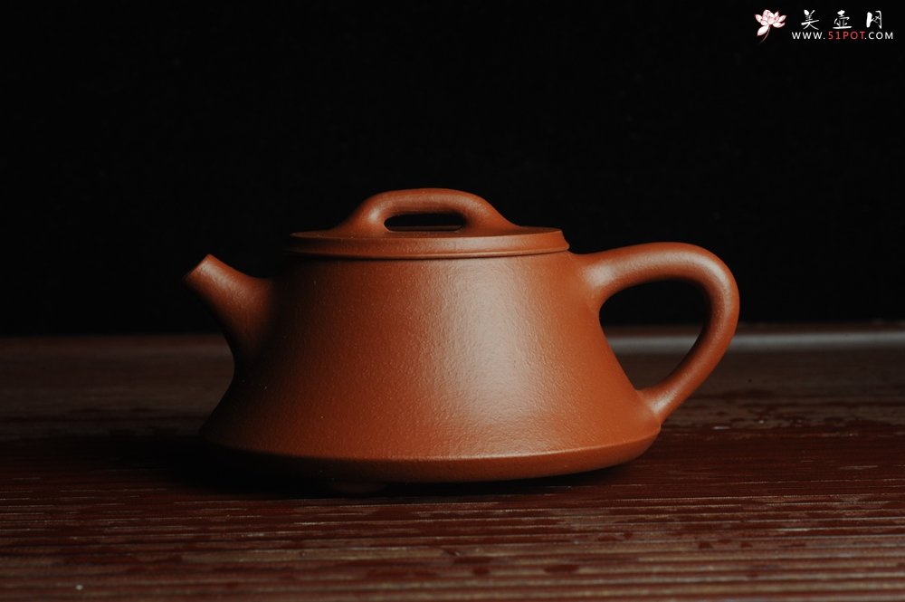 紫砂壶图片：美壶特惠 优质朱泥调砂础瓢壶 做工精致 端庄秀雅 - 美壶网