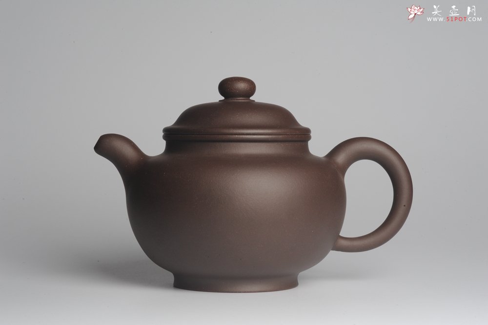 紫砂壶图片：美壶特惠 精致老紫泥大品掇只 茶人醉爱 - 美壶网