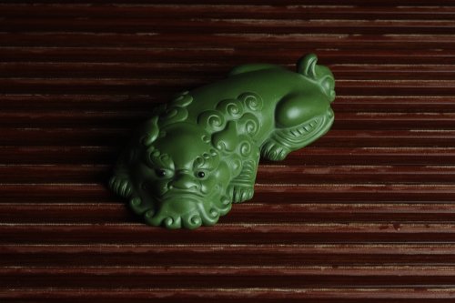 美壶定制紫砂壶 紫砂貔貅茶宠 镇宅 神态细腻 做工精致 茶盘尤物 原矿绿泥