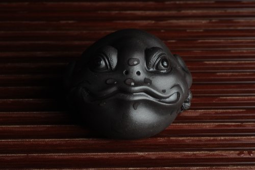 美壶定制紫砂壶 美宠特惠 精工黑泥金蟾茶宠 招财 茶盘尤物 原矿黑泥