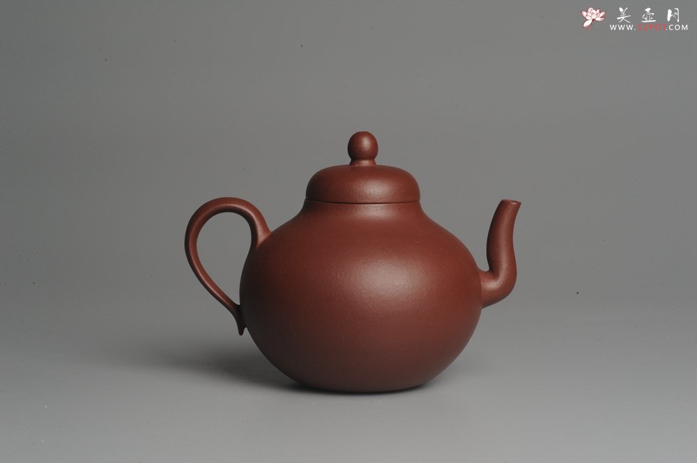 紫砂壶图片：美壶特惠 老红拼泥思亭 小清新 茶人醉爱 - 美壶网