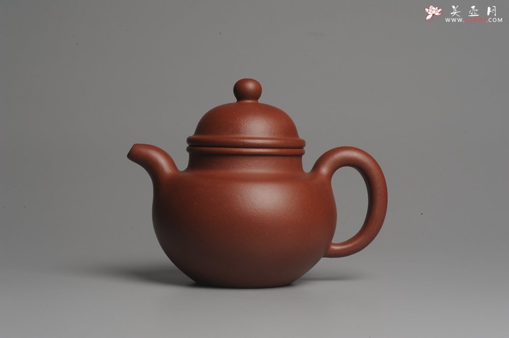 紫砂壶图片：油润底曹青 全手工寿珍掇球 深得老味 做工超好 - 美壶网