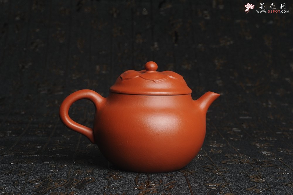 紫砂壶图片：美壶特惠 非铁红色素泥 优质朱泥般若秋水壶 - 美壶网