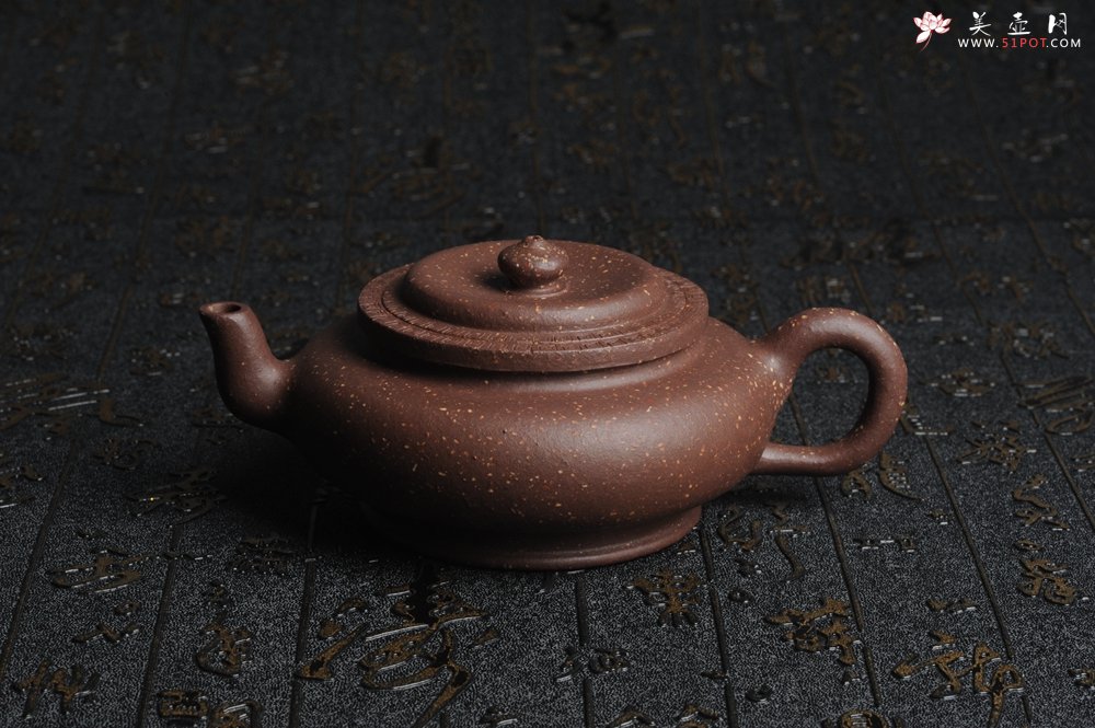 紫砂壶图片：美壶特惠 油润五彩紫泥精致矮莲灯  - 美壶网