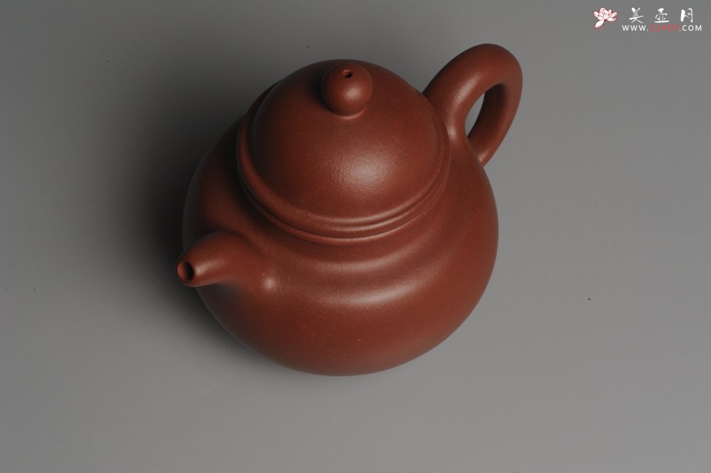 紫砂壶图片：油润底曹青 全手工寿珍掇球 深得老味 做工超好 - 美壶网