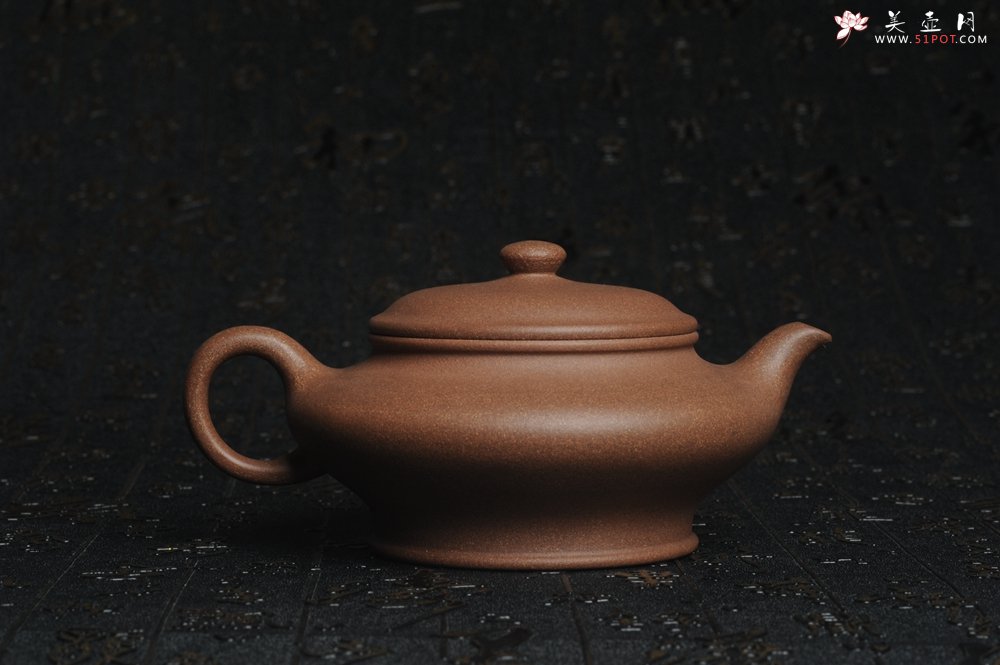 紫砂壶图片：美壶特惠 老段泥虚扁 做工精致 茶人醉爱 - 美壶网