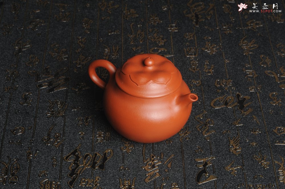 紫砂壶图片：美壶特惠 非铁红色素泥 优质朱泥般若秋水壶 - 美壶网