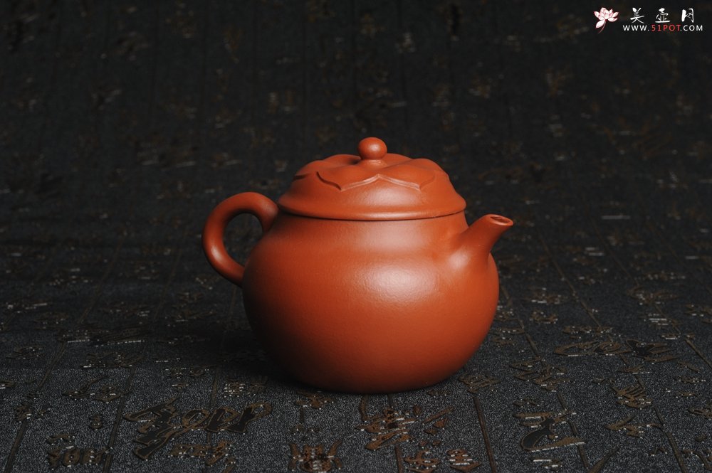 紫砂壶图片：美壶特惠 非铁红色素泥 优质朱泥般若秋水壶 - 美壶网