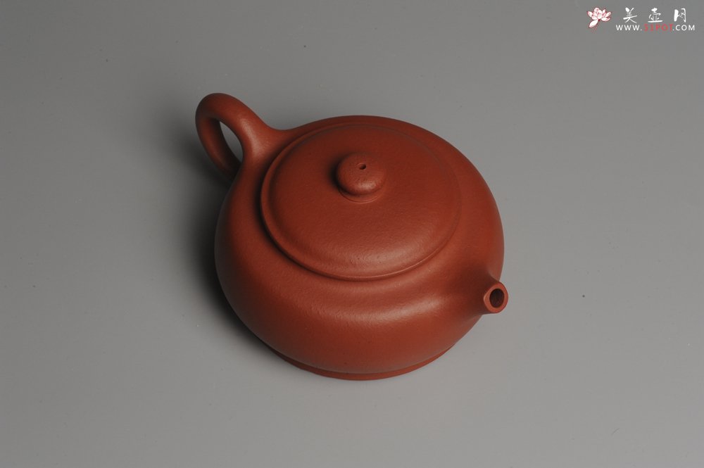 紫砂壶图片：美壶特惠 精致做工粗砂梨皮红泥涌泉壶 茶人醉爱 易泡养 - 美壶网