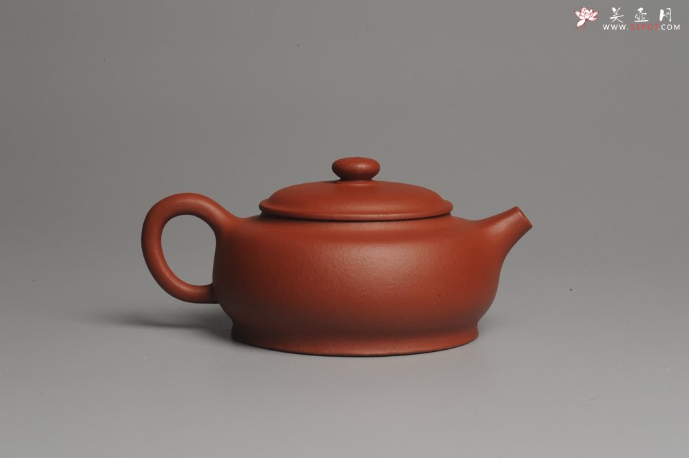 紫砂壶图片：美壶特惠 精致做工粗砂梨皮红泥涌泉壶 茶人醉爱 易泡养 - 美壶网